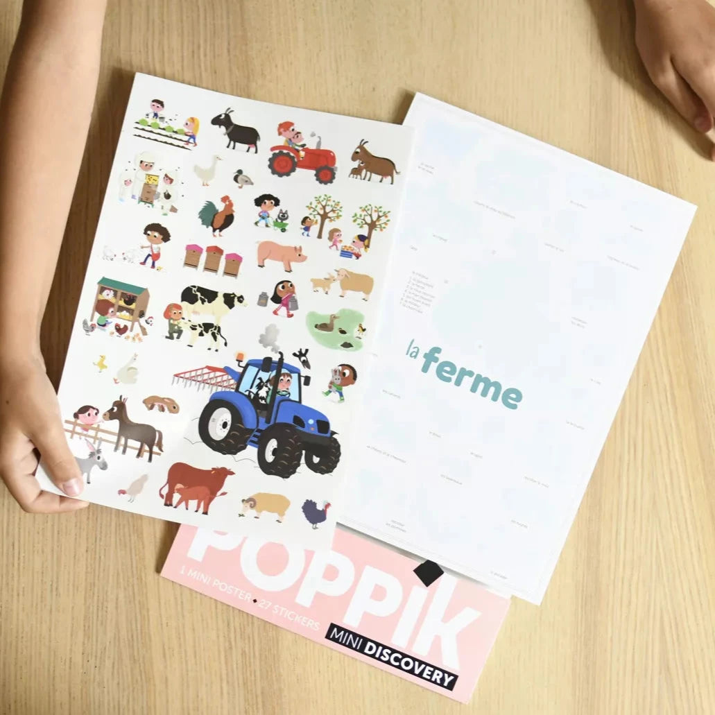 Mini poster + stickers | 3-8 ans