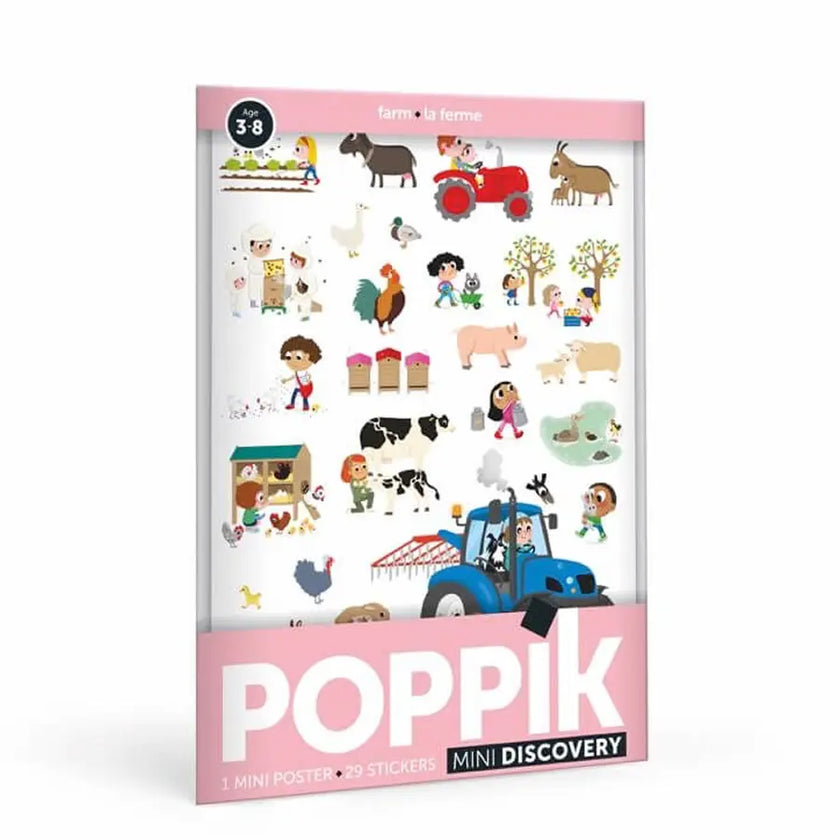 Mini poster + stickers | 3-8 ans