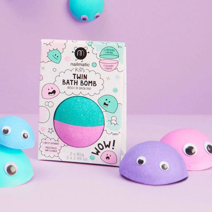 Boule de bain lagon rose et vert