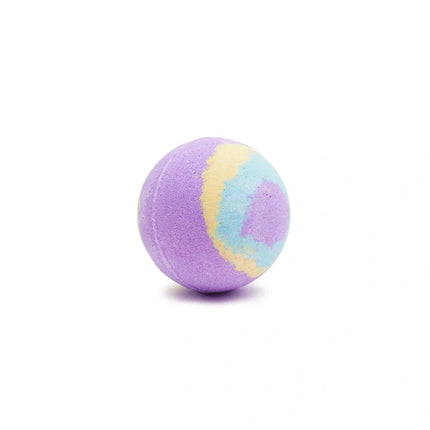 boule de bain galaxy violet jaune bleu