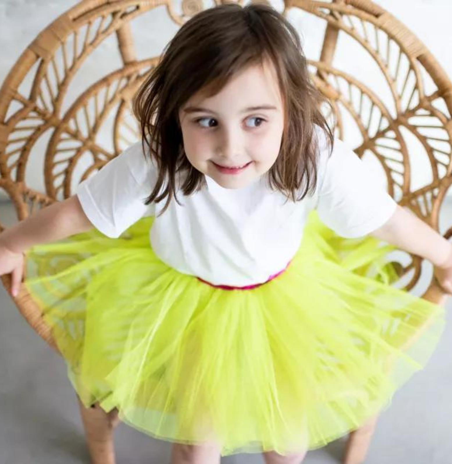 Jupe 2025 jaune fluo