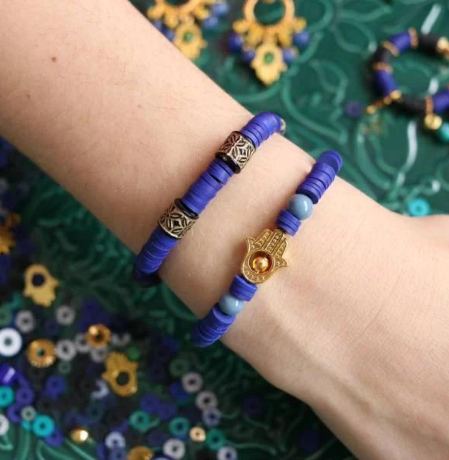 perles bleues