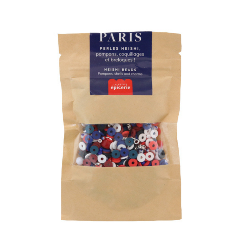 perles bleu blanc rouge