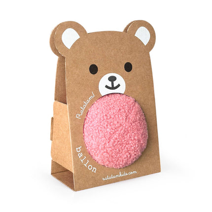 Balle ourson peluche bébé 12cm 