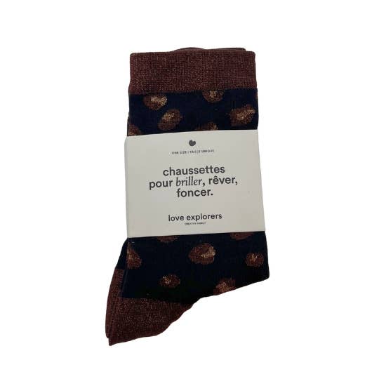 Chaussettes | Léopard noir