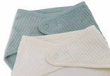 Lot 2 Bavoir Bandana | Velvet Rib Sea Green / Ivory