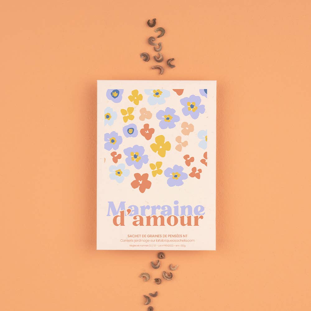 Marraine d'amour | Sachet de graines de Pensées