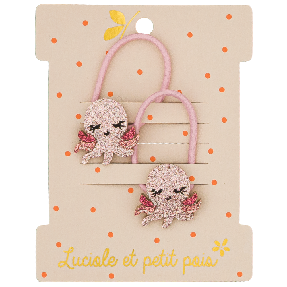 Élastiques mini - Otty la pieuvre (paire)