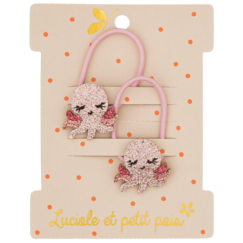Élastiques mini - Otty la pieuvre (paire)
