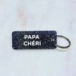 PAPA CHÉRI Porte-clés à paillettes Plus de Love