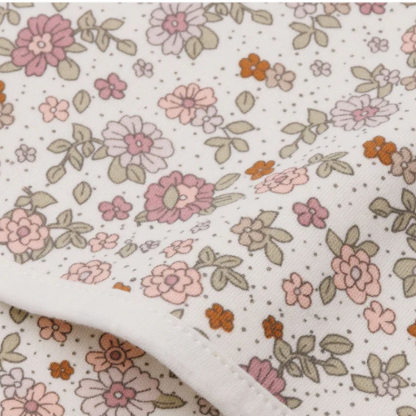 Couverture Berceau | Jersey Retro Flowers