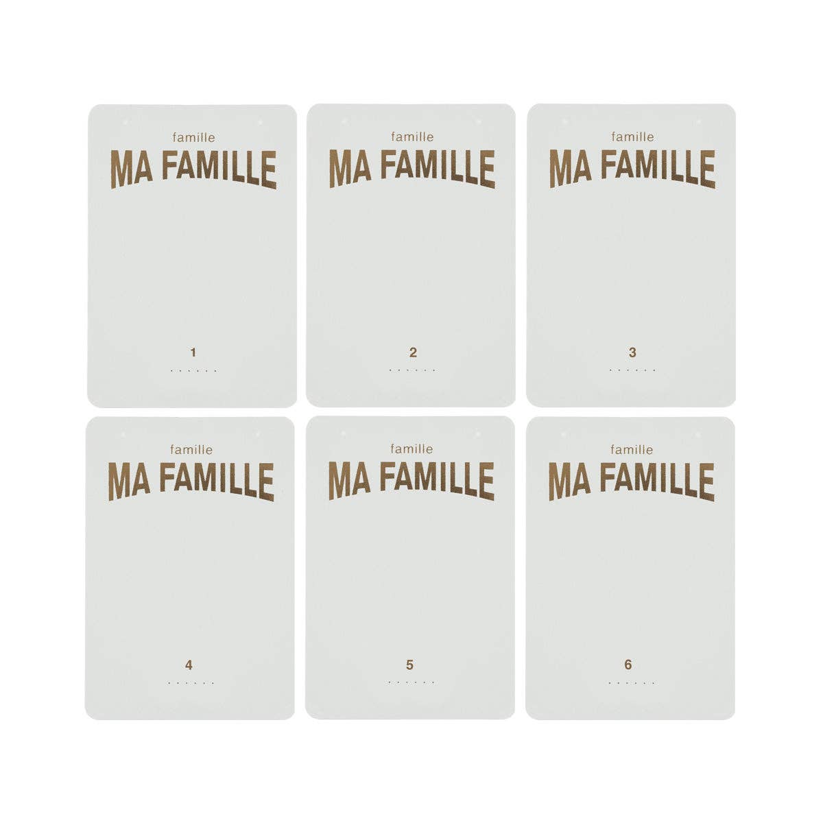 7 familles - jeu de cartes à illustrer