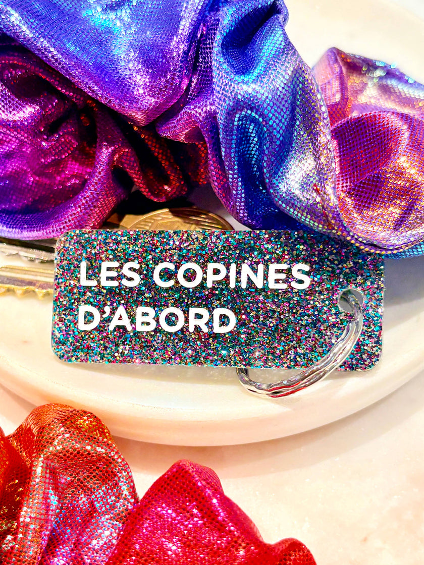 LES COPINES D'ABORD Porte-clés à paillettes Plus de Love