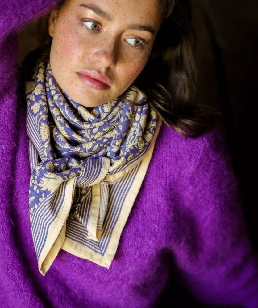 Grand Foulard | Anjali Cobalt