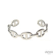 Bracelet manchette maille marine acier inoxydable Rika