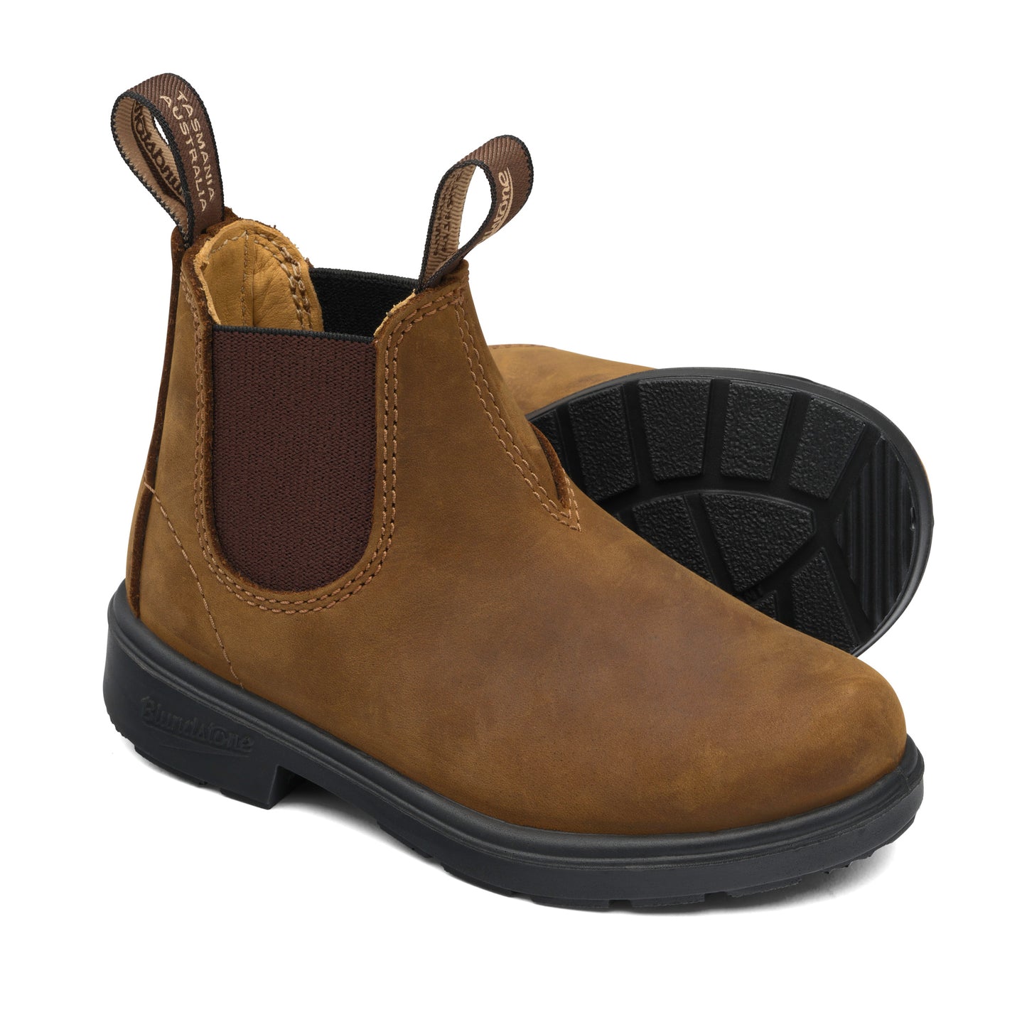 KIDS CHELSEA BOOTS #1563 SADDLE BROWN