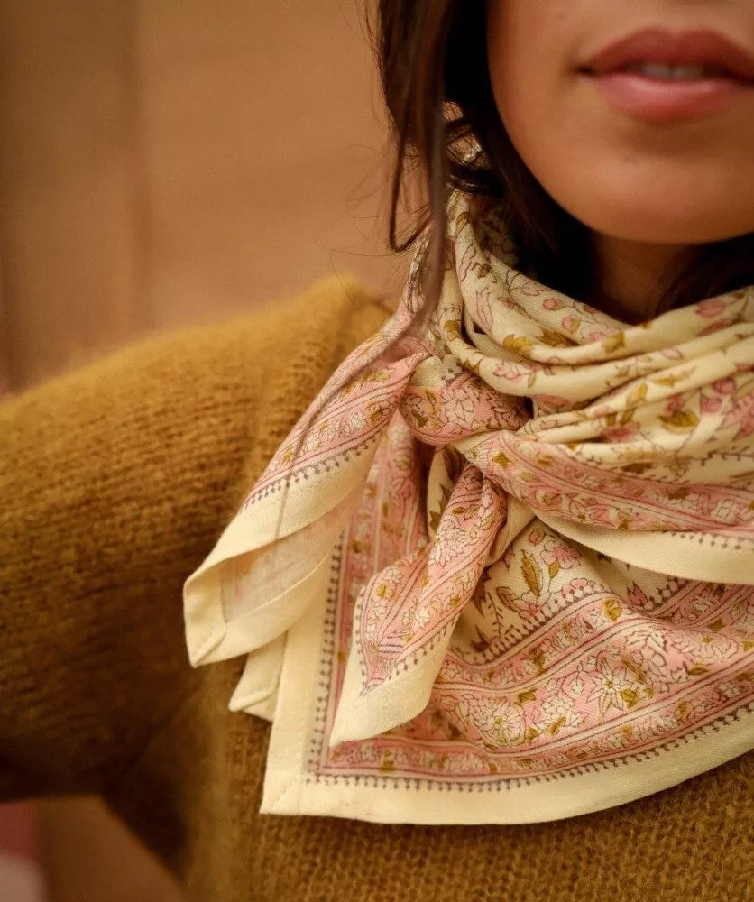 Grand Foulard | Belize Rose Poudre