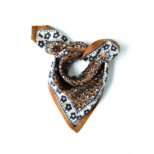 Petit Foulard | Léopard Marron