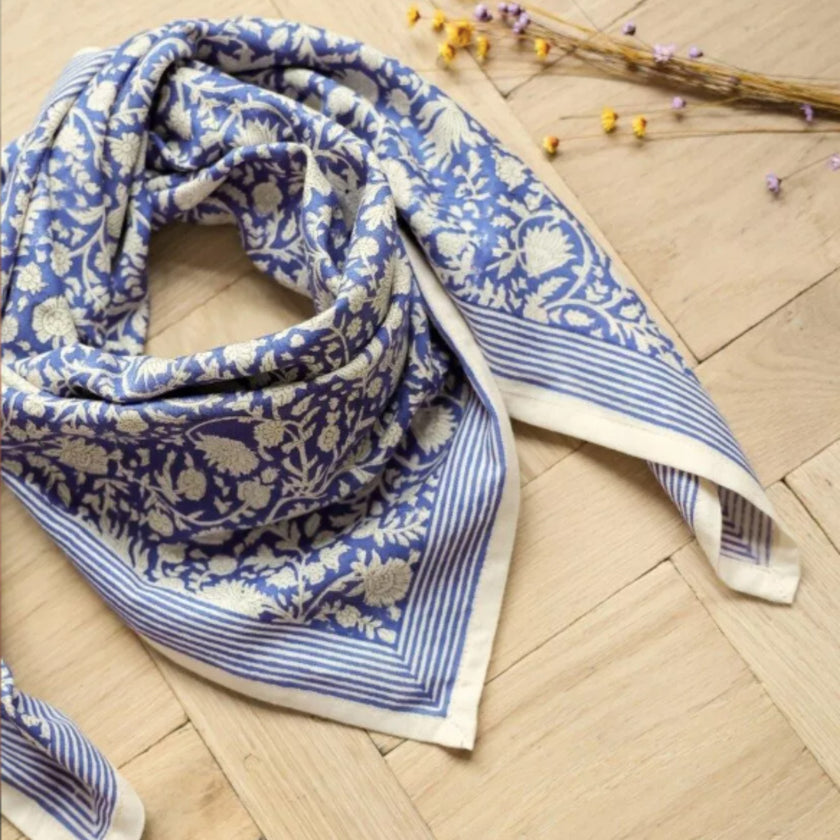 Grand Foulard | Anjali Cobalt