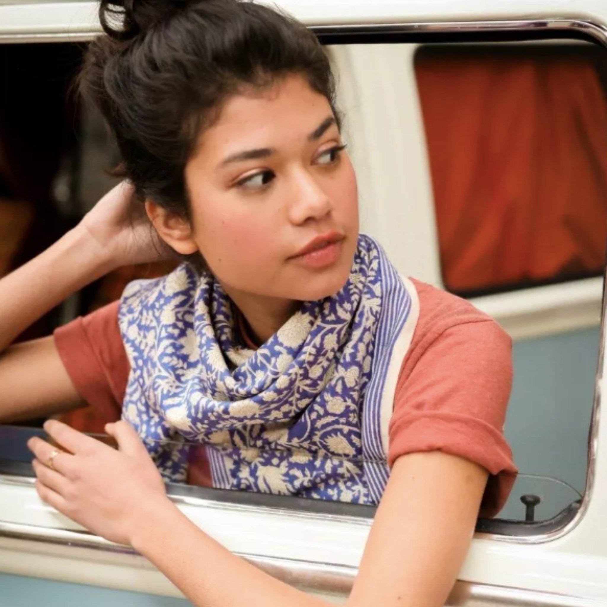 Grand Foulard | Anjali Cobalt