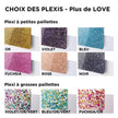PAPA CHÉRI Porte-clés à paillettes Plus de Love