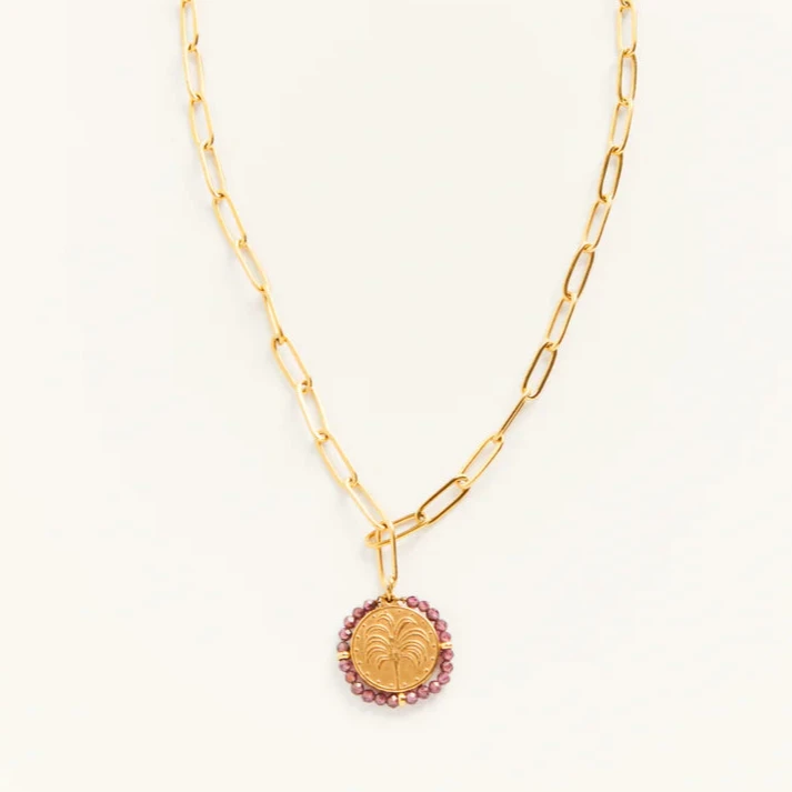 Collier médaille dorée | Palma Sunset