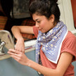 Grand Foulard | Anjali Cobalt