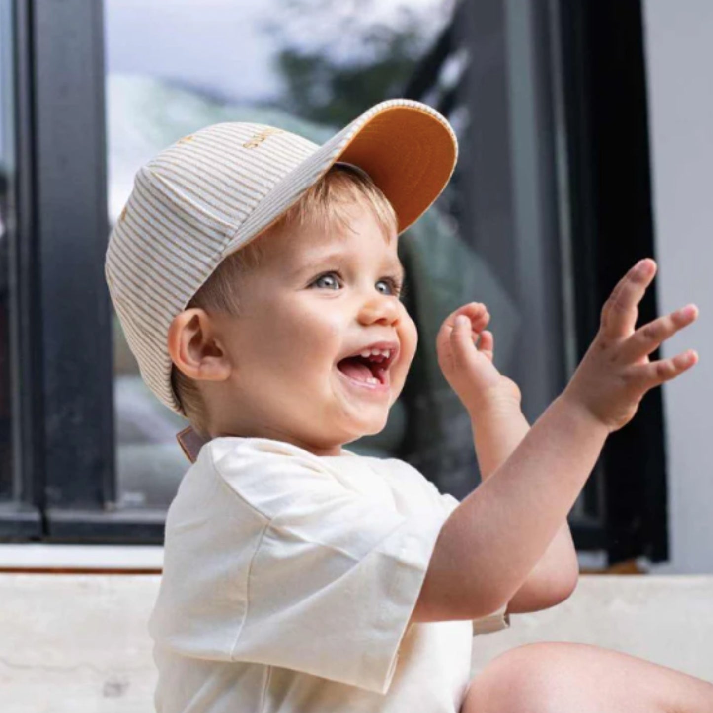 Casquette | Sunshine rayures Ocre