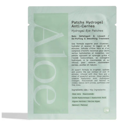 ALOE / Patchs Anti-Cernes Yeux Hydrogel à l'Aloe Vera & Collagène — Unidose