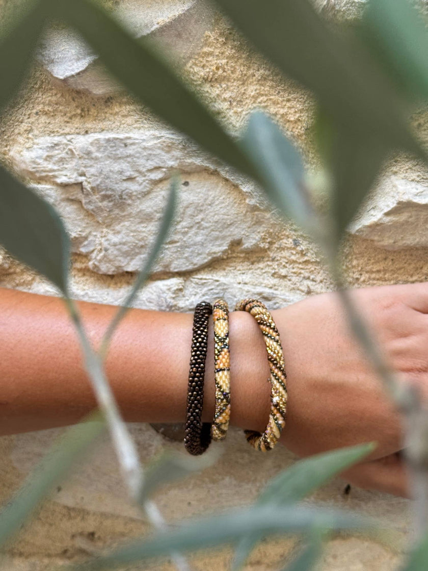 Bracelet népalais Chocolat B57