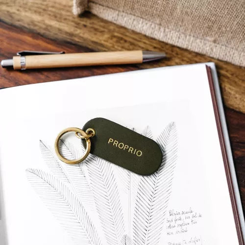 Porte-clé | message en cuir