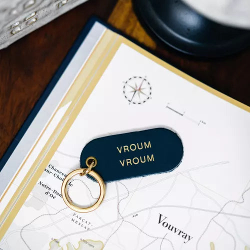 Porte-clé | message en cuir