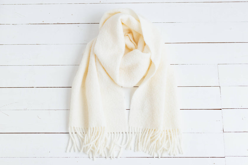 Écharpe en laine Boucle
