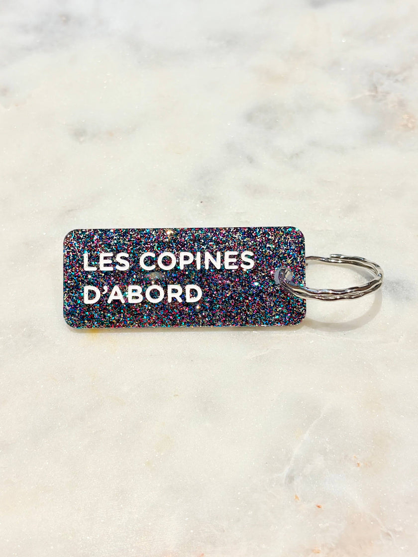 LES COPINES D'ABORD Porte-clés à paillettes Plus de Love