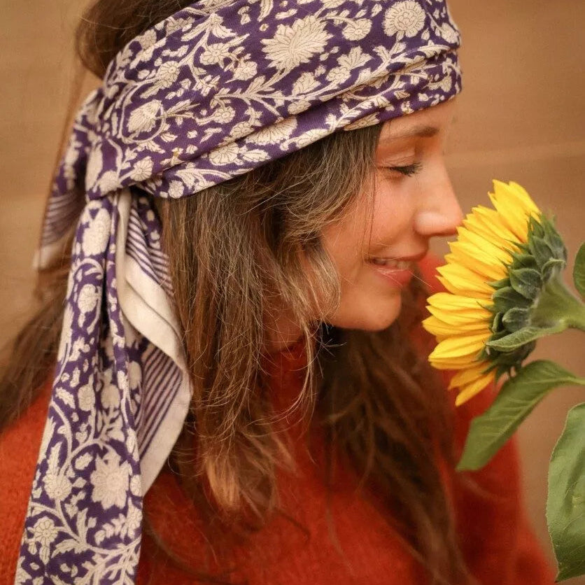 Grand Foulard | Anjali Purple