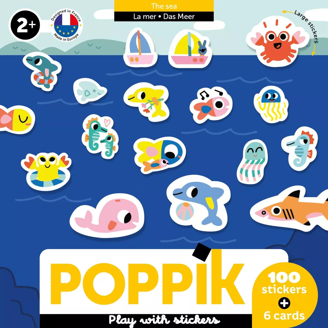 6 cartes + 100 stickers | À partir de 2 ans