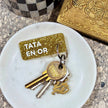 TATA EN OR Porte-clés à paillettes Plus de Love