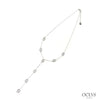 Collier Y fin maille marine acier inoxydable Sani