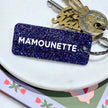 MAMOUNETTE Porte-clés à paillettes Plus de Love