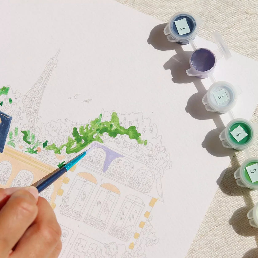 Kit de peinture au numéro | Villes
