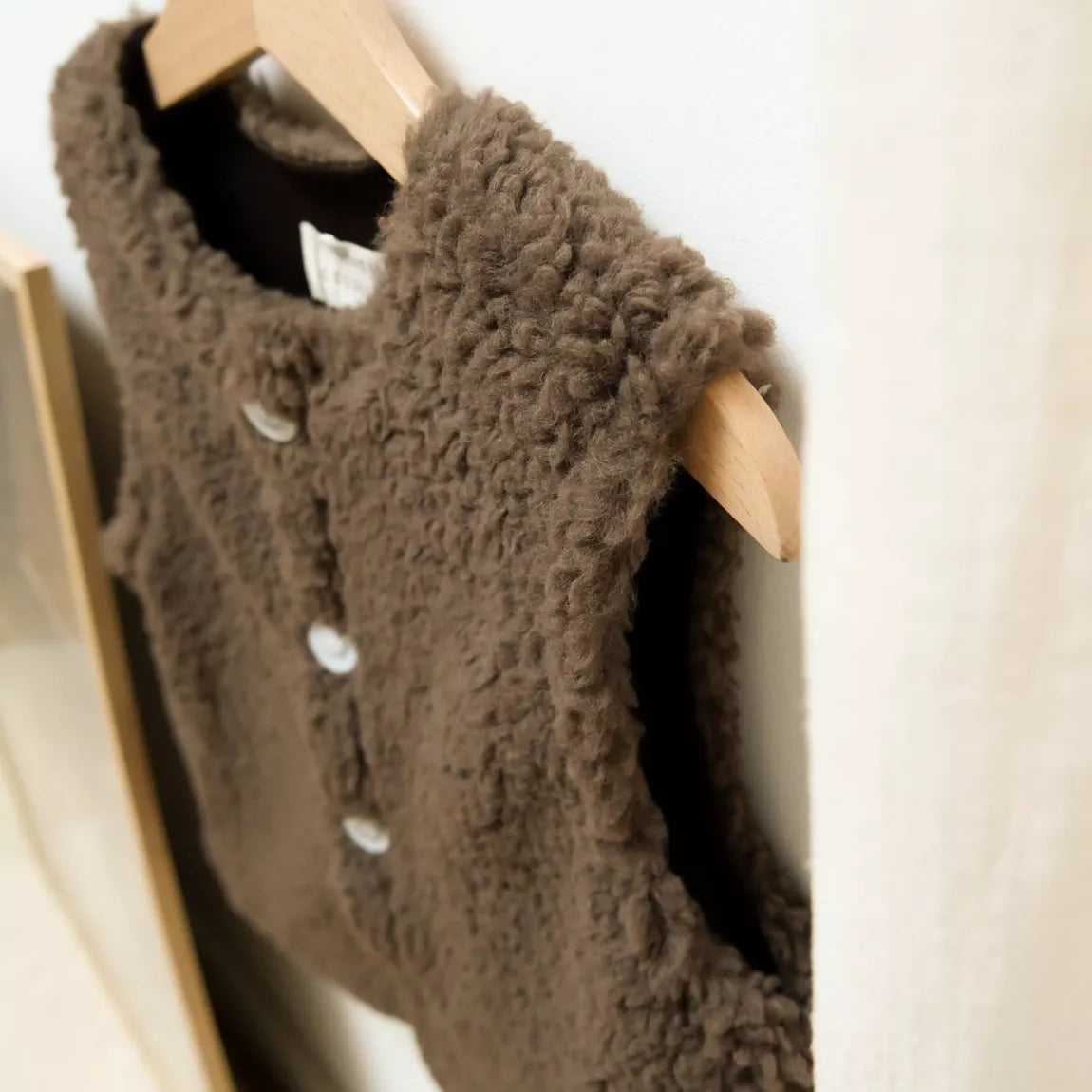 Gilet sans manche | Sherpa chocolat