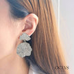 Boucles d'oreilles clip pendantes acier inoxydable Adi