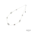 Collier maille marine acier inoxydable émaillé Nari