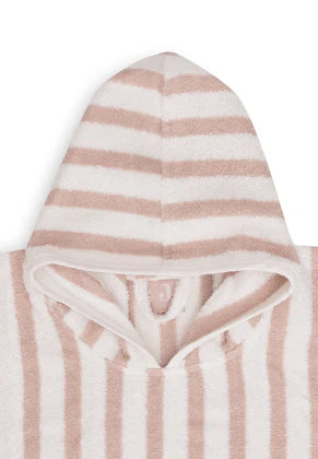 Poncho de Bain | Eponge Stripe Wild Rose