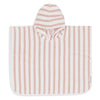 Poncho de Bain | Eponge Stripe Wild Rose