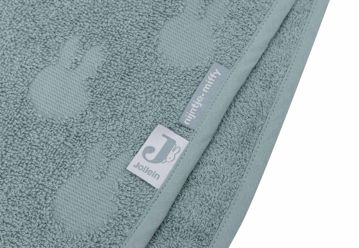 Poncho de Bain | Eponge Miffy Jacquard | Sea Green