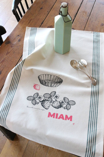 Torchon de cuisine XXL - 100% coton - serigraphie originale
