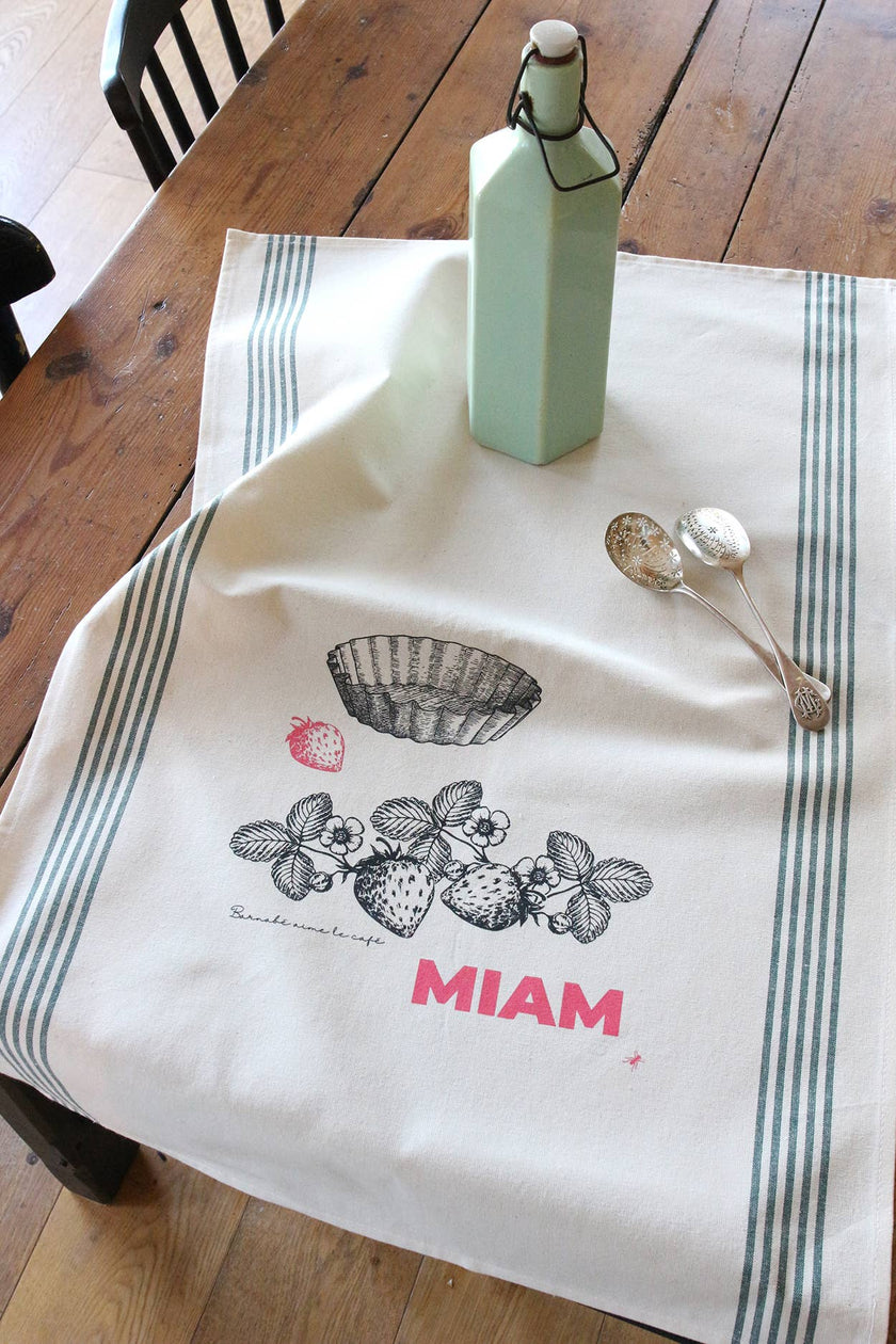 Torchon de cuisine XXL - 100% coton - serigraphie originale