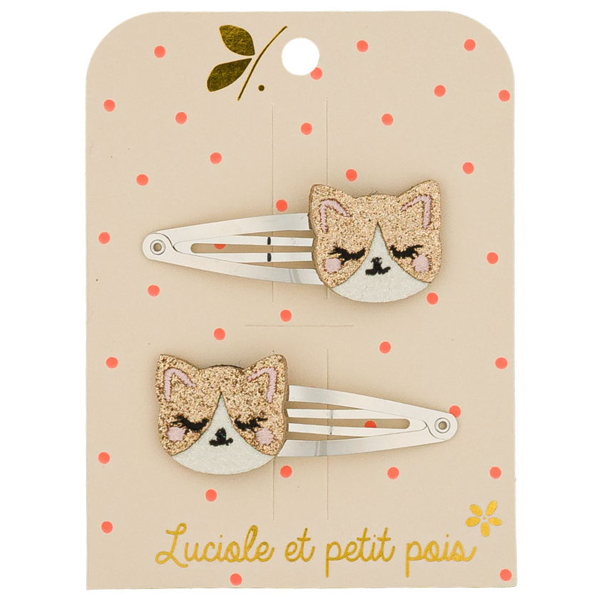Barrettes Kitty le chat (paire)