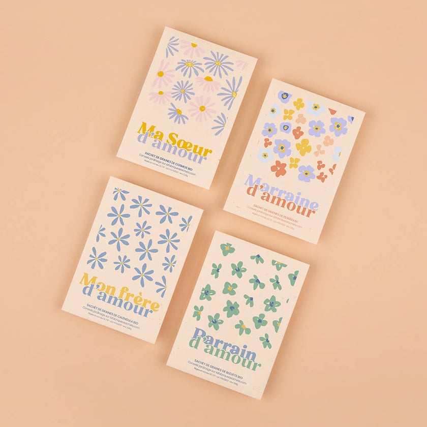 Parrain d’amour | Sachet de graines de Bleuets